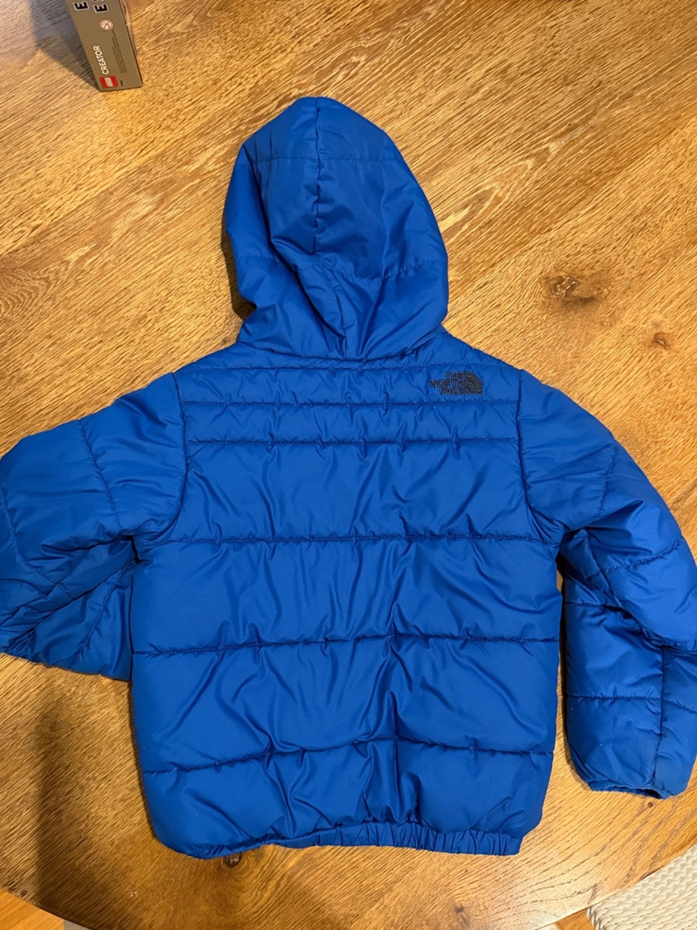 The North Face Kids Navy Hooded Puffer Jacket - Picture 2 of 9